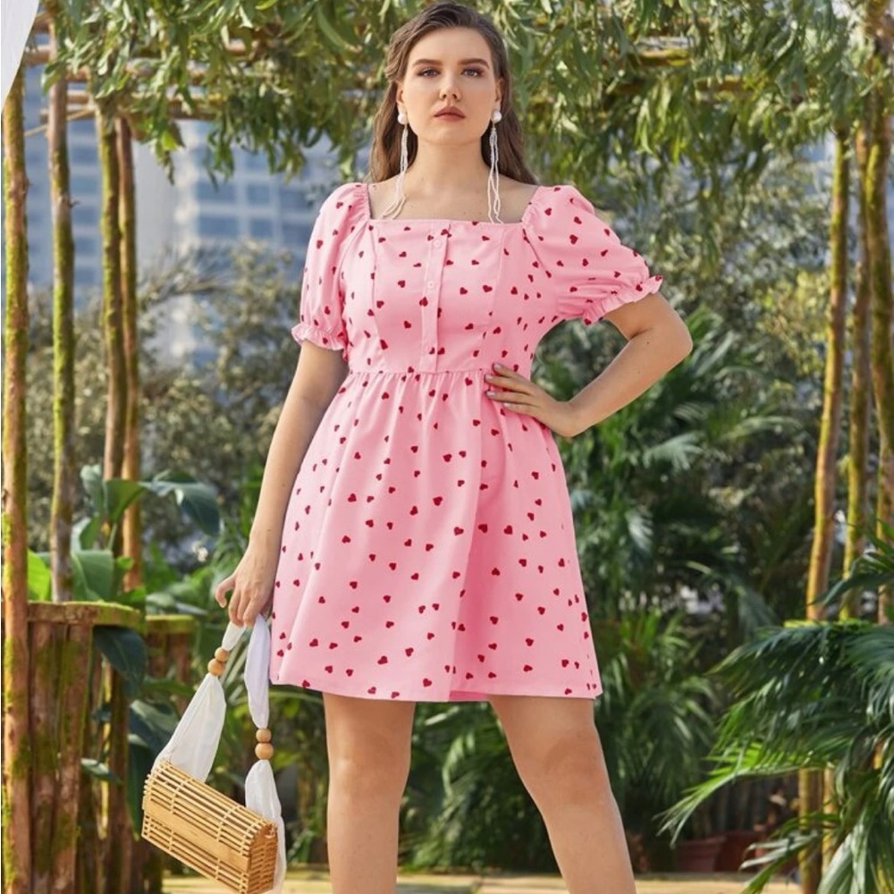 NWT Valentines Pink Heart Dress 💕